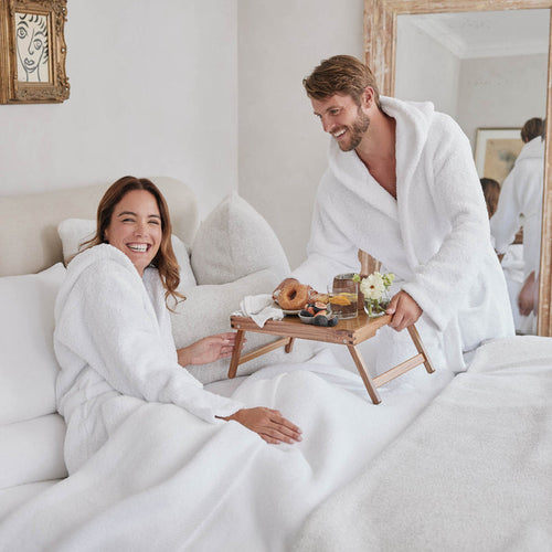 12-Piece Luxury Hotel-Grade Cotton Set (2 Bathrobes 2XL+ 2 Towels 140x70 + 2 Towels 50x100 + 2 Bath Mats+ 2 SLIPPERS+ 2 TOWEL 30*30 ) in WHITE Colors – Premium Hotel Quality