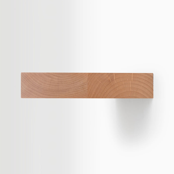 Aksel Alder Floating Shelf made from durable wood with minimalist design for stylish wall shelf display and organization.