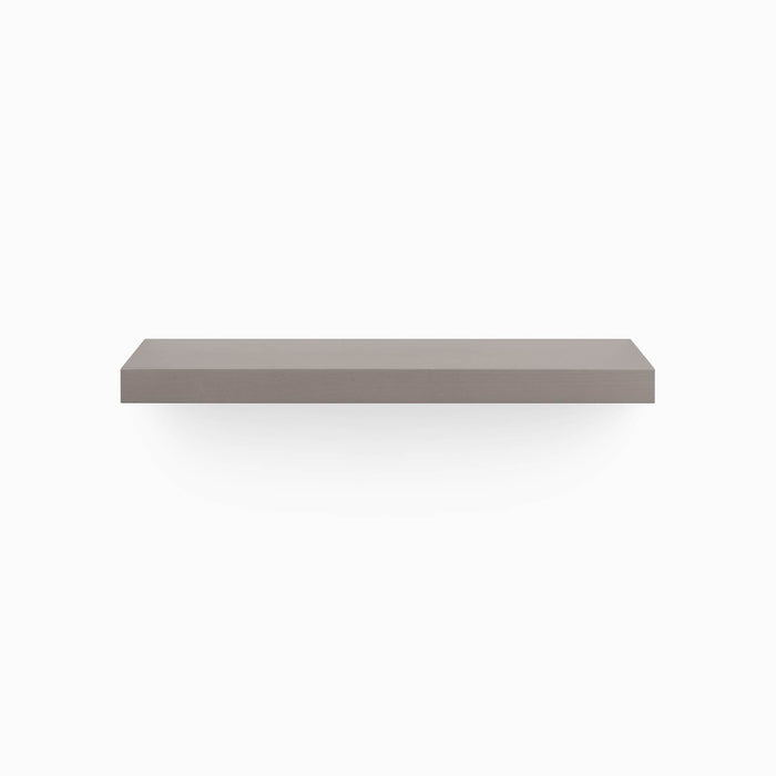 Aksel Arsenic Floating Shelf minimalist metal floating shelf designed to maximize wall space and organization.