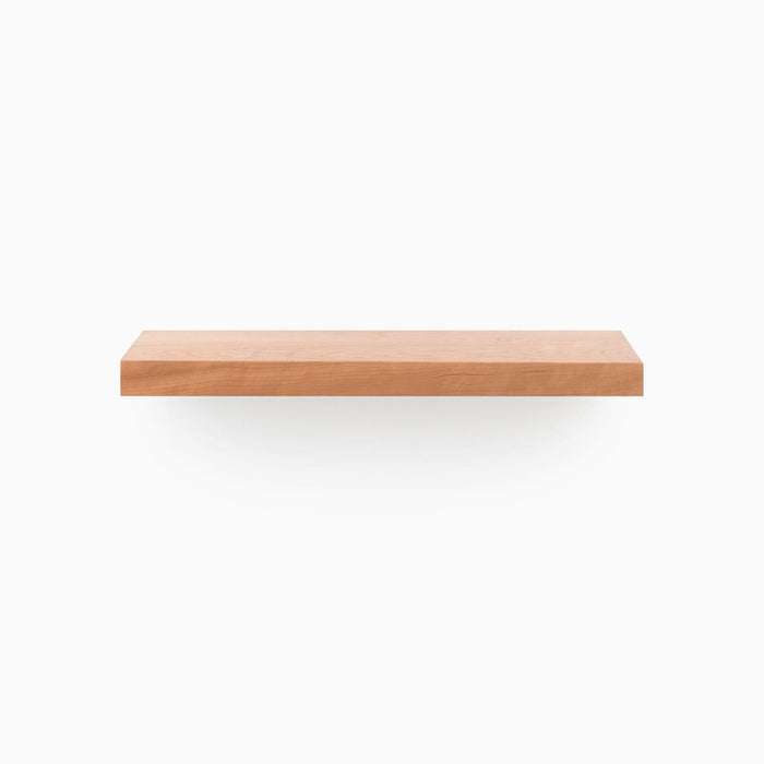 Aksel Cherry Floating Shelf in minimalist wood design, perfect for stylish wall shelves and display ledges by Shelfology