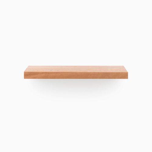 Aksel Cherry Floating Shelf in minimalist wood design, perfect for stylish wall shelves and display ledges by Shelfology