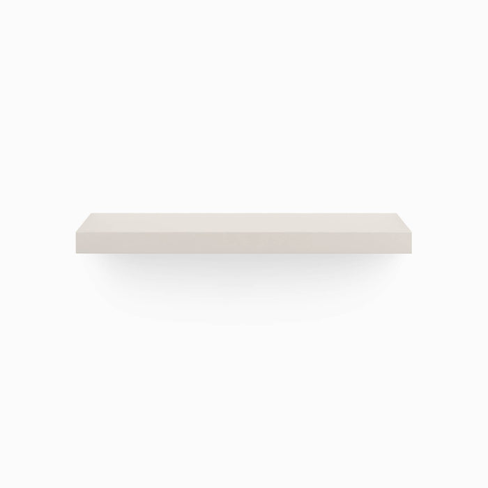 A minimalist Aksel Concretey Floating Shelf in neutral tone for functional wall display and organization by Shelfology