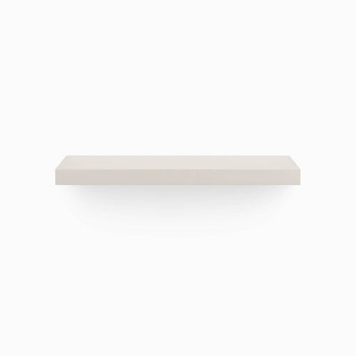 A minimalist Aksel Concretey Floating Shelf in neutral tone for functional wall display and organization by Shelfology