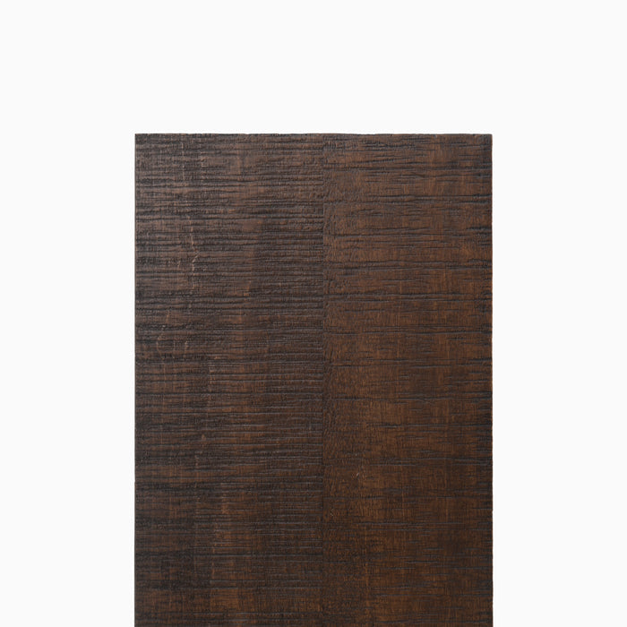 Aksel Espresso Rustic Floating Shelf in rustic textured alder showcasing rich espresso wood for modern wall display by Shelfology