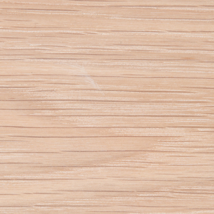 Close-up view of the natural wood grain texture on the Aksel Glazed White Oak Floating Shelf surface