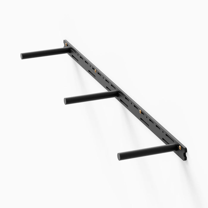 Aksel HD Floating Shelf Bracket in black metal, sturdy wall shelf bracket for floating shelves and display ledges.