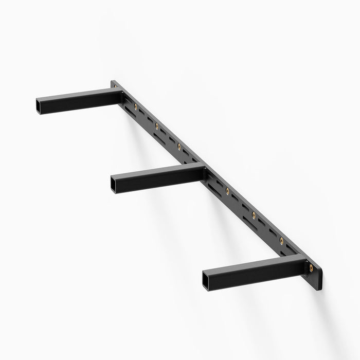Aksel Hollow Core HD Floating Shelf Bracket in black metal for heavy-duty hollow core wall mounting and shelf support