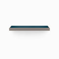 Aksel Inlay Arsenic Floating Shelf with deep arsenic inlay panel and light grey frame for stylish wall display and organization