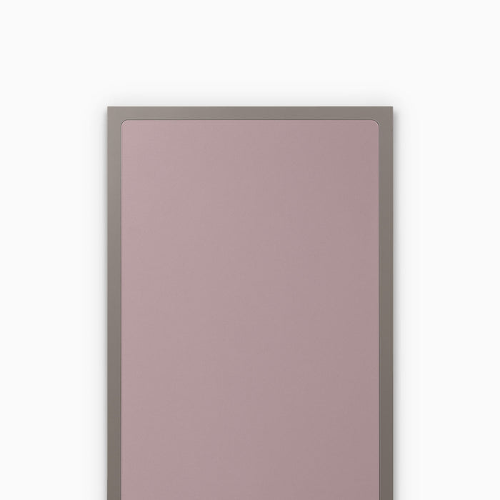 Aksel Inlay Arsenic Floating Shelf with muted pink panel and arsenic-tone frame for minimalist wall display and organization