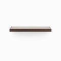 Aksel Inlay Espresso Rustic Floating Shelf with rich dark wood finish for minimalist wall display and organization
