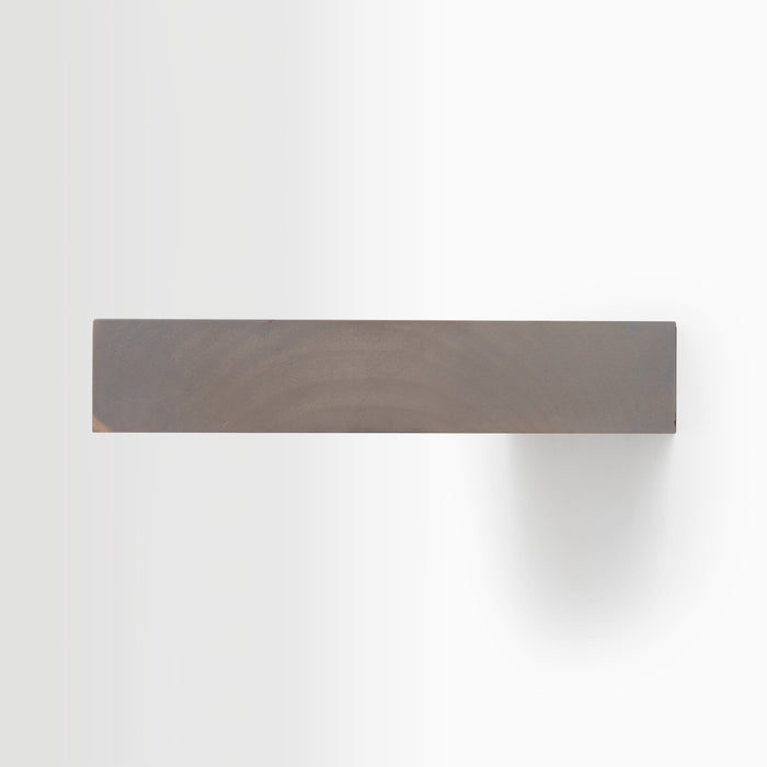Aksel Inlay Hatch Grey Floating Shelf with smooth grey alder glue-up panel for sleek wall shelf and display ledge organization