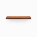 A minimalist Aksel Inlay Nutmeg Floating Shelf showcasing wood floating shelves and display ledges for organization.