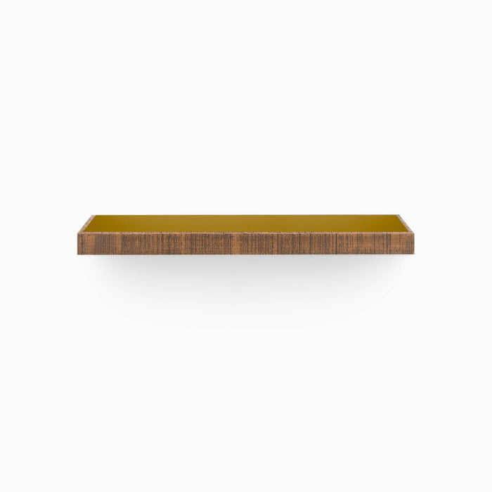 Aksel Inlay Nutmeg Rustic Floating Shelf with minimalist design, wood texture, and warm nutmeg finish for stylish wall display.