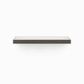 Aksel Inlay Tungsten Floating Shelf with sleek tungsten frame and smooth white display ledge for modern wall shelving and organization