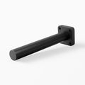 Aksel MD Single Rod Floating Shelf Bracket in matte black steel, crafted for durable, minimalist wall-mounted support of floating shelves and display ledges.