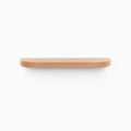 Aksel RADius Alder Floating Shelf in alder wood finish with smooth rounded edges for minimalist wall display by Shelfology