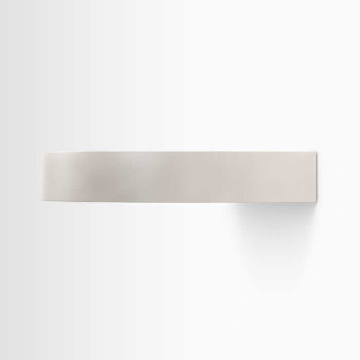 Aksel RADius Concretey Floating Shelf showing smooth rounded edge with subtle concrete-inspired finish by Shelfology