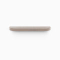 Aksel RADius Hatch Grey Rustic Floating Shelf showing rounded edges and textured rustic grey wood grain by Shelfology