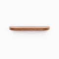 Aksel RADius Mahogany Floating Shelf with smooth rounded edges and rich wood grain surface by Shelfology