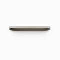 Aksel RADius Tungsten Floating Shelf with smooth rounded corners and sleek tungsten finish for modern wall display and organization