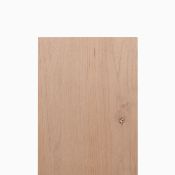 Aksel Unfinished Alder Floating Shelf showing natural wood grain and minimalist design for versatile wall display.
