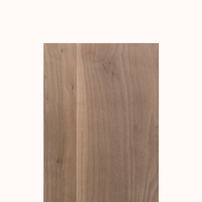 Aksel Unfinished Walnut Floating Shelf showing smooth wood grain for modern wall shelf and display ledges by Shelfology.