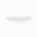 Aksel White Floating Shelf minimalist shelf design for elegant wall display and organization by Shelfology