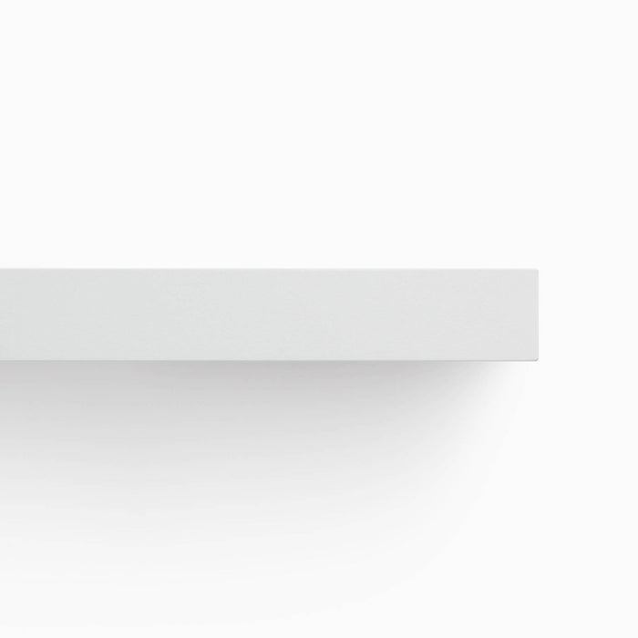 A minimalist Aksel White Floating Shelf showcasing clean lines for functional wall shelf and display ledge organization.