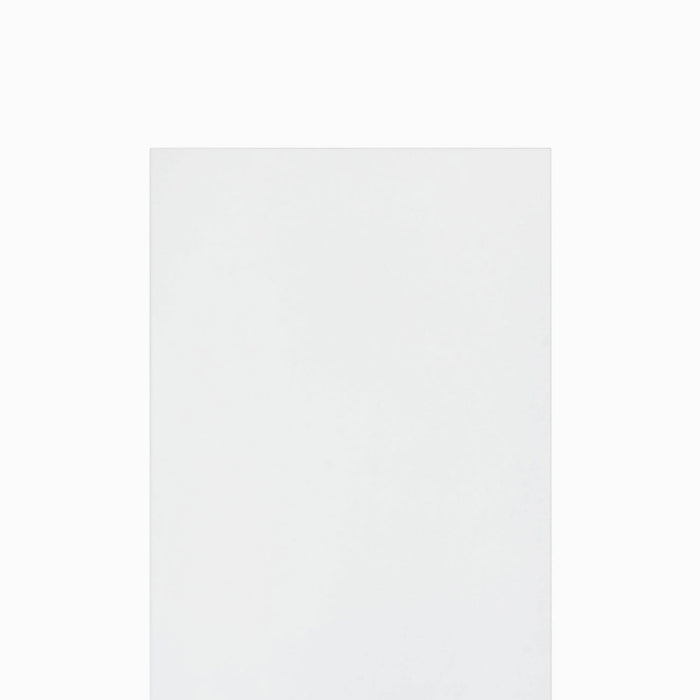 A minimalist white metal wall shelf with hidden floating shelf brackets from Shelfology, perfect for modern display and organization.