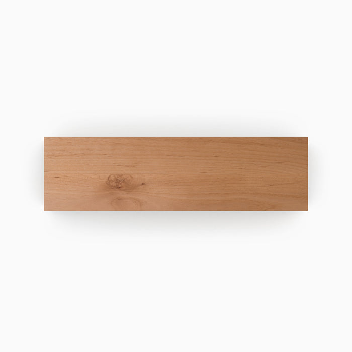 Alder Wood Slab crafted from solid hardwood with a smooth, natural finish, perfect for custom floating shelves and display ledges.