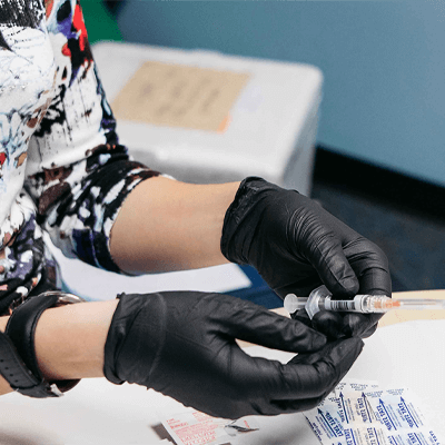 AMMEX Professional Black Nitrile PF Exam SM Gloves