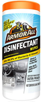 ARMOR ALL  DISINFECTANT WIPES 30CT