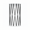 Ball Hog Basketball Shelf white cylindrical basketball display holder with black geometric metal supports
