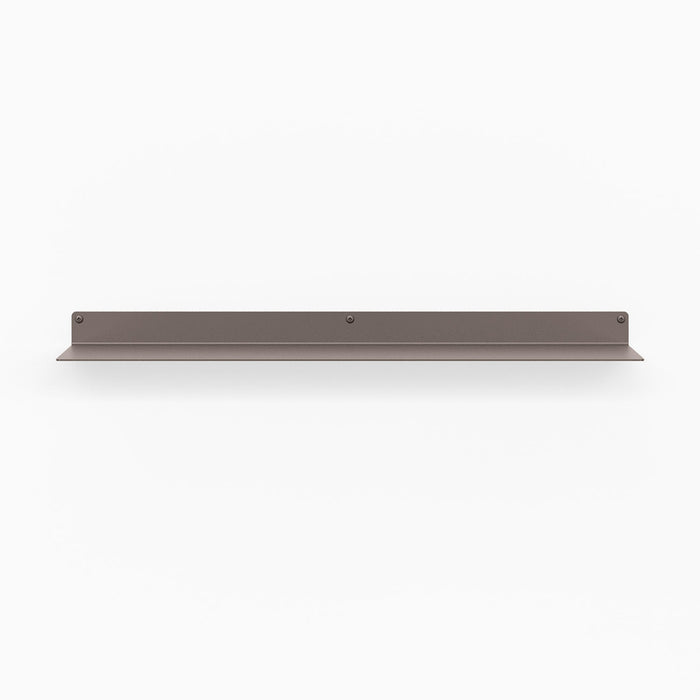 Bender FM 1 Metal Wall Shelf in arsenic matte steel with clean-lined design for sleek wall display and organization