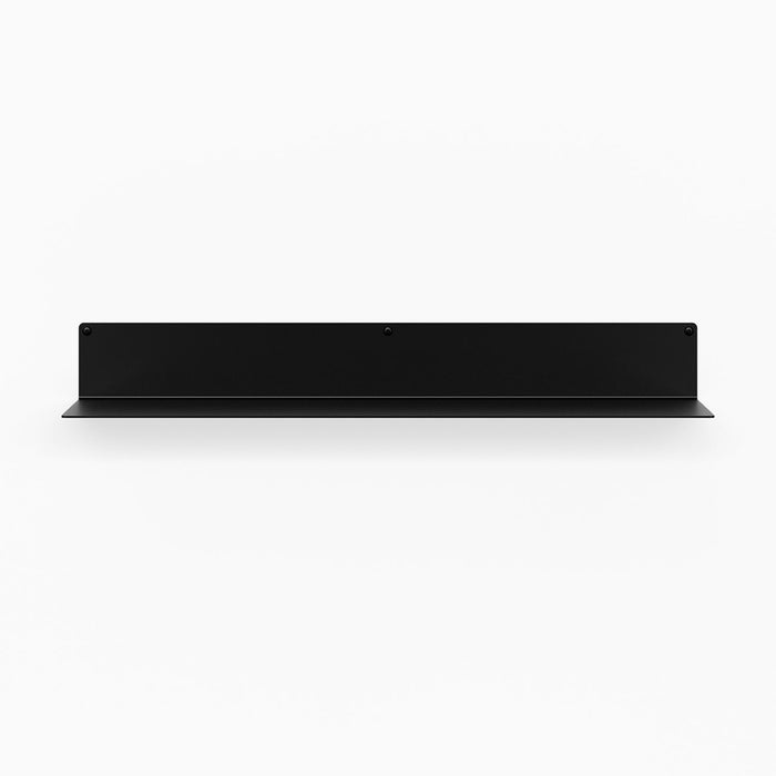 Bender FM 3 Metal Wall Shelf M2M black metal floating shelf bracket for minimalist wall shelves by Shelfology