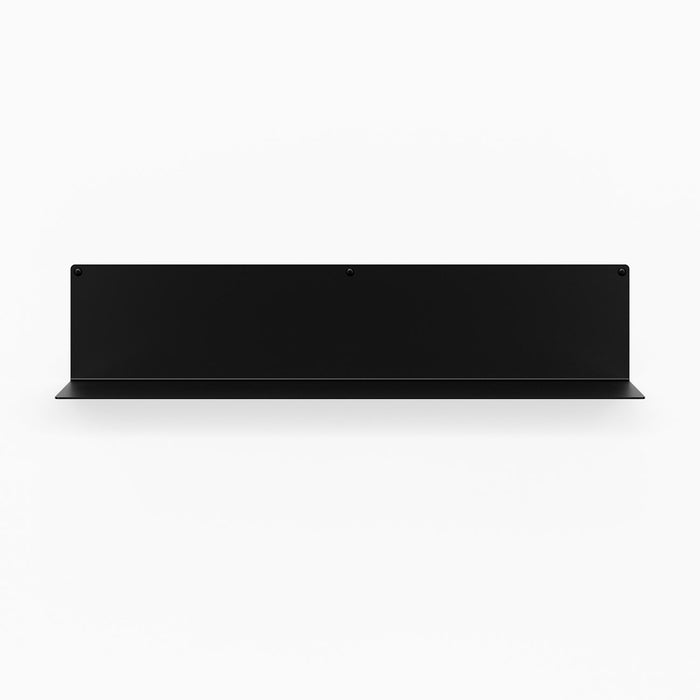 Bender FM 5 Metal Wall Shelf in matte black steel with minimalist modern design for sleek floating shelf display and organization
