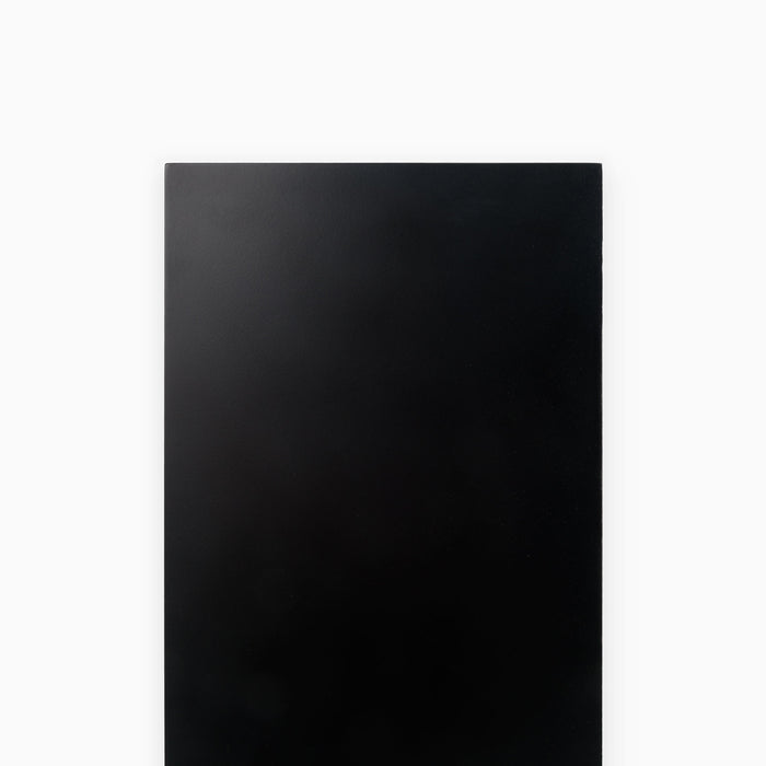Black Wood Slab in solid hardwood with a smooth, deep black finish, crafted for custom floating shelves and display ledges that enhance wall organization.