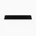 Bubble Picture Ledge in black matte steel with scalloped edge designed for stylish wall display and organization