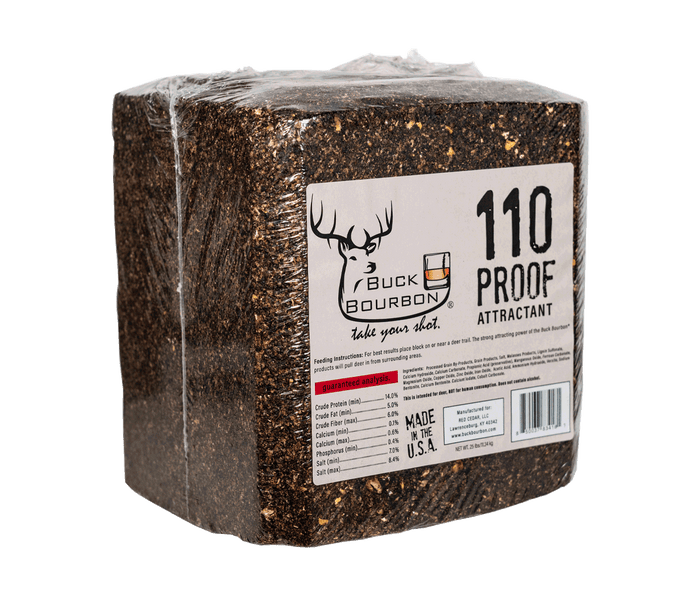 Buck Bourbon 110 Proof Deer Attractant Block