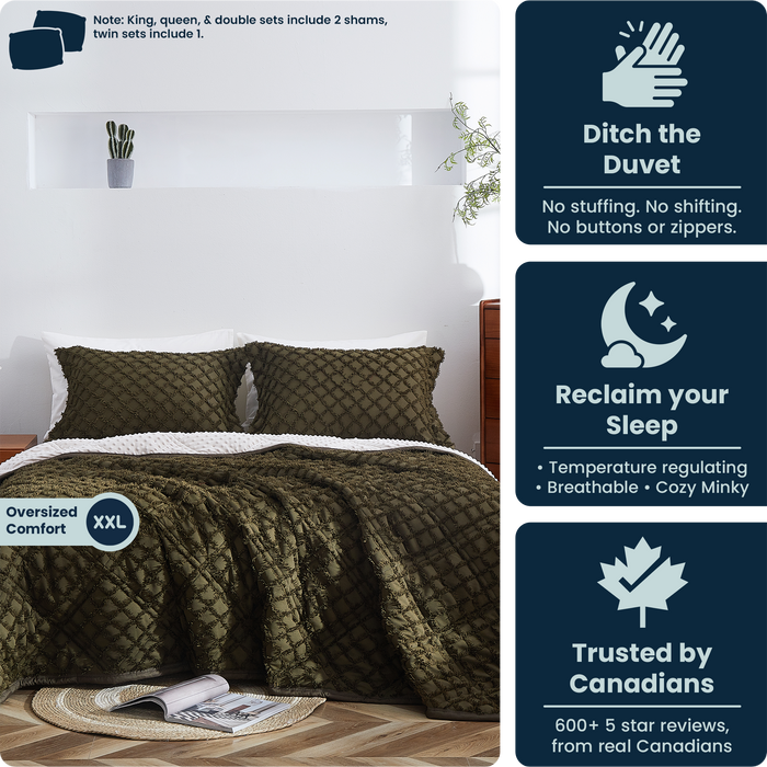 Chenille All-Season Comforter Set