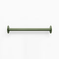Russel Wall Ladder in muted olive steel featuring a minimalist tubular design for sleek wall hooks and display ledges