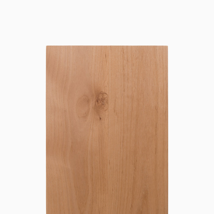 Alder Wood Slab crafted from solid hardwood with natural grain and warm tones, perfect for custom floating shelves and display ledges.