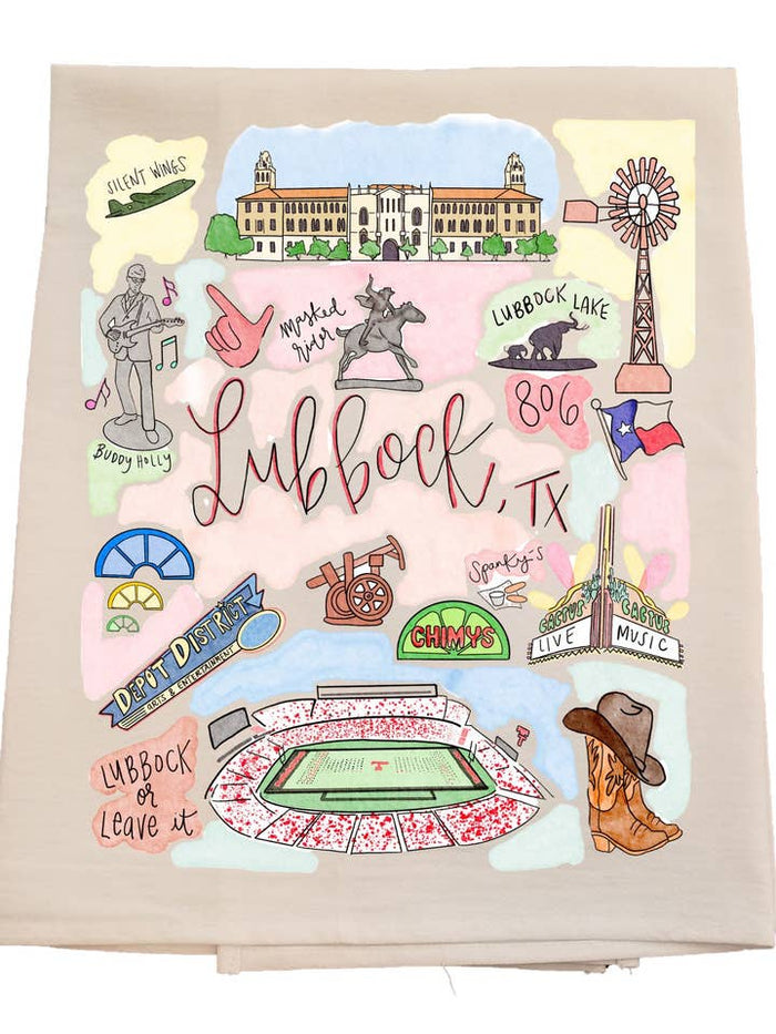 Collegiate City Tea Towels ~ Various Cities