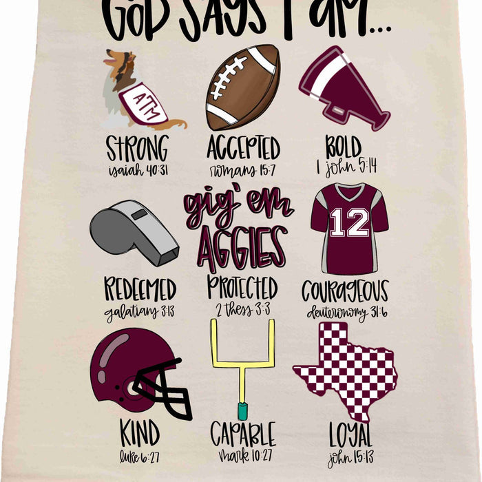 Collegiate Tea Towels ~ Various Styles