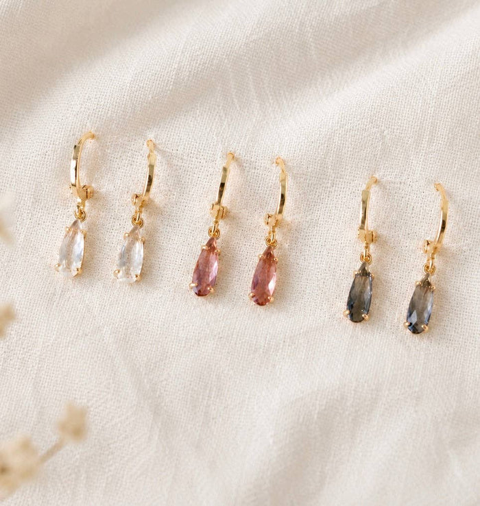 Crystal Huggie Earrings