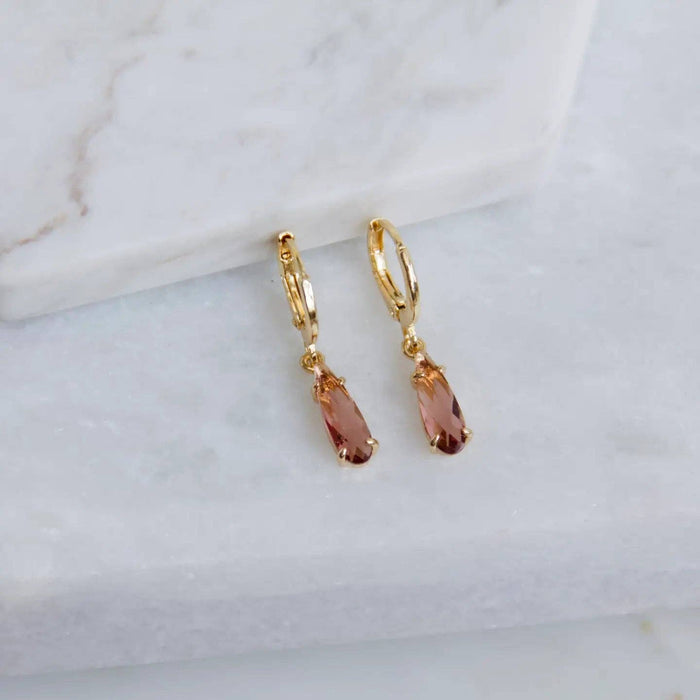 Crystal Huggie Earrings