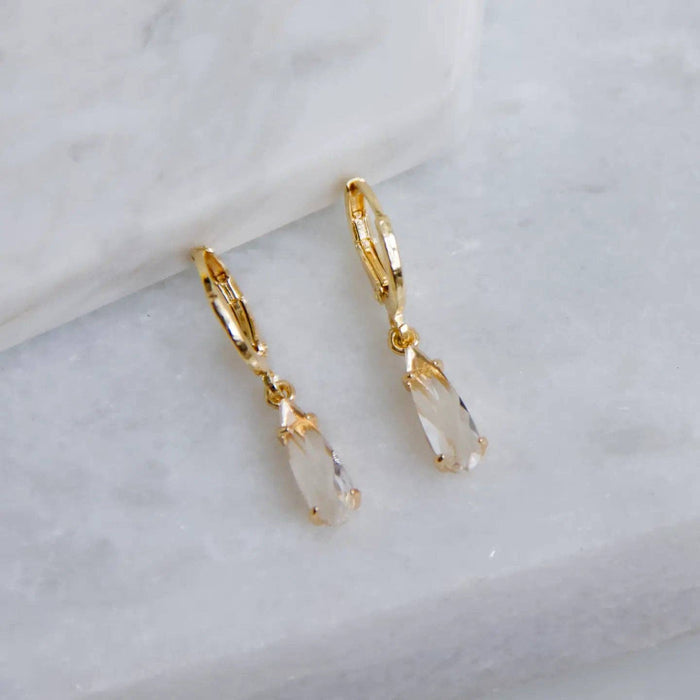 Crystal Huggie Earrings