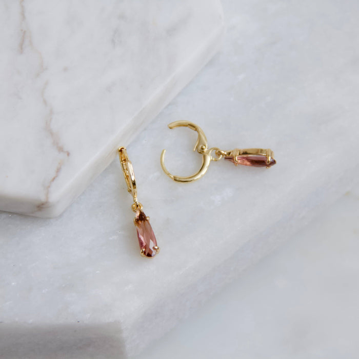 Crystal Huggie Earrings