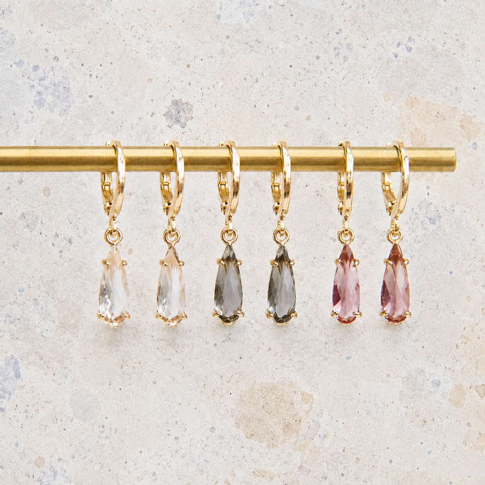 Crystal Huggie Earrings