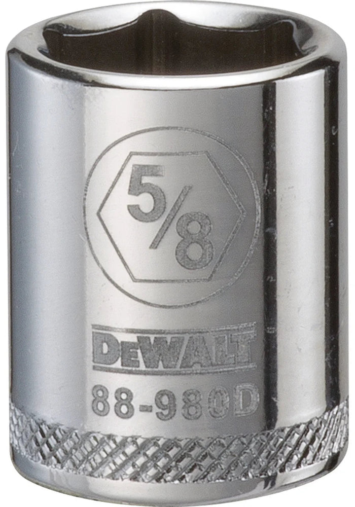 Dewalt 3/8" Drive Standard Length Sockets (6 Point) 5/8-In.